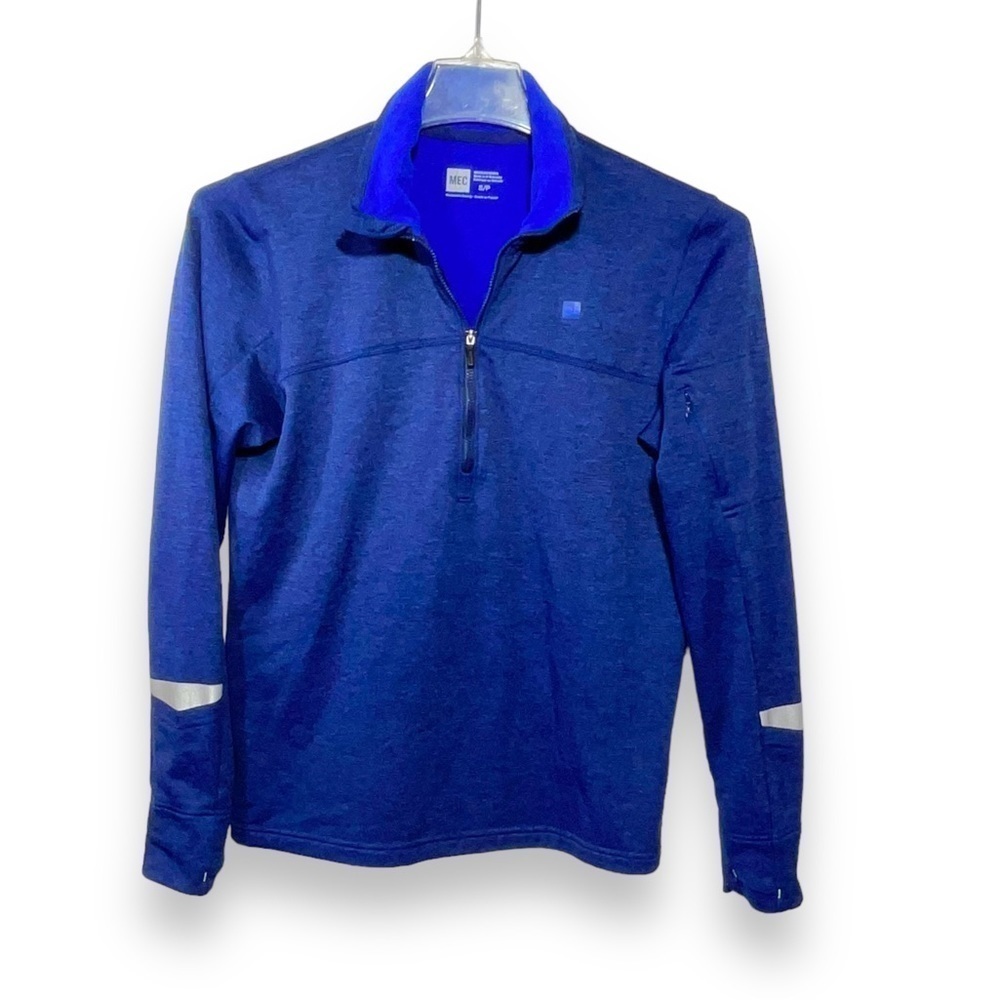 MEC Pullover‎ Men’s Sport Longsleeve Top Cobalt Blue Reflective Running Size S